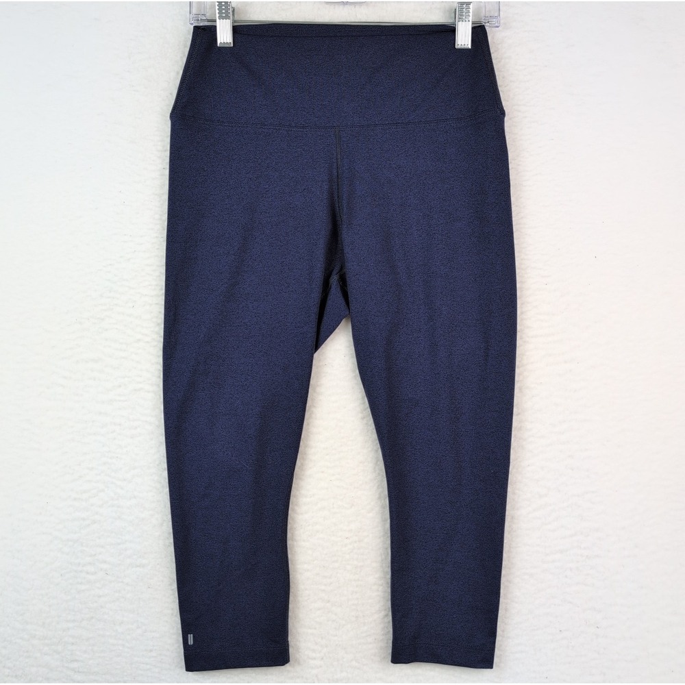 NOBULL Womens Matte High-Rise Tight Navy Cropped Leggings Size Medium